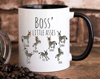 Funny Boss Mug: Personalized Donkey Gift