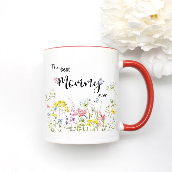 Best Mom Ever Wildflower Photo Mother's Day Mug