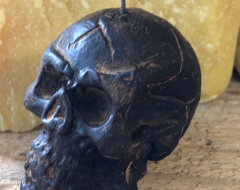 Blackened Beeswax Skull