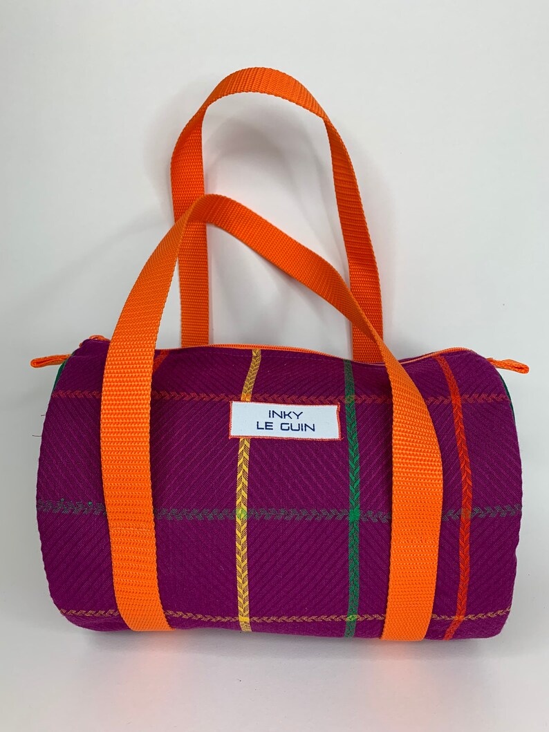 Mini Duffle Bag. Limited Edition Vintage Woven Plaid. Etsy