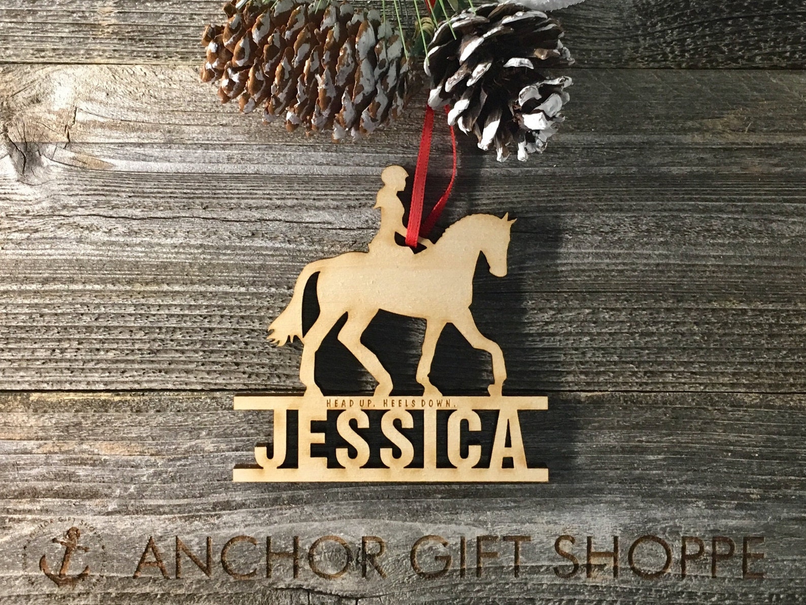 Personalized Horse Ornament Equestrian Horseback Riding Etsy