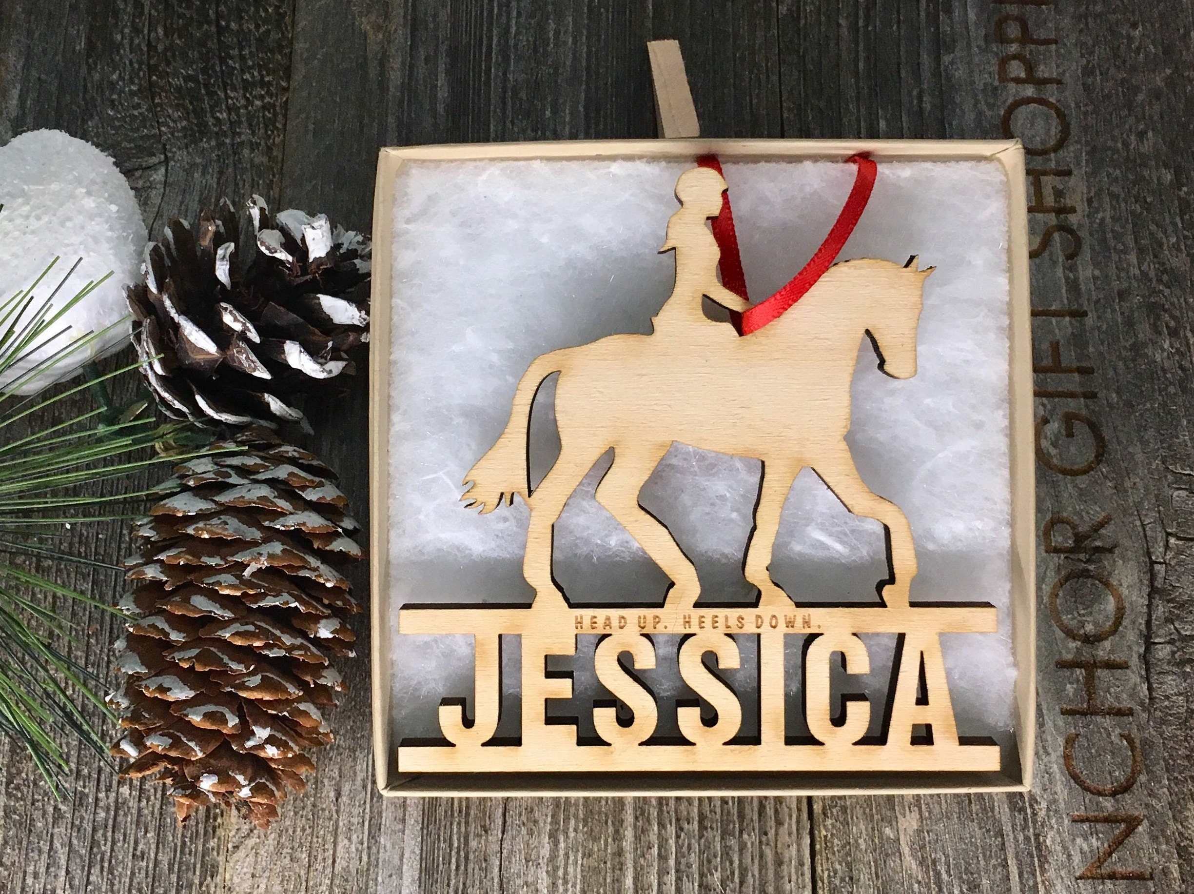 Personalized Horse Ornament Equestrian Horseback Riding Etsy