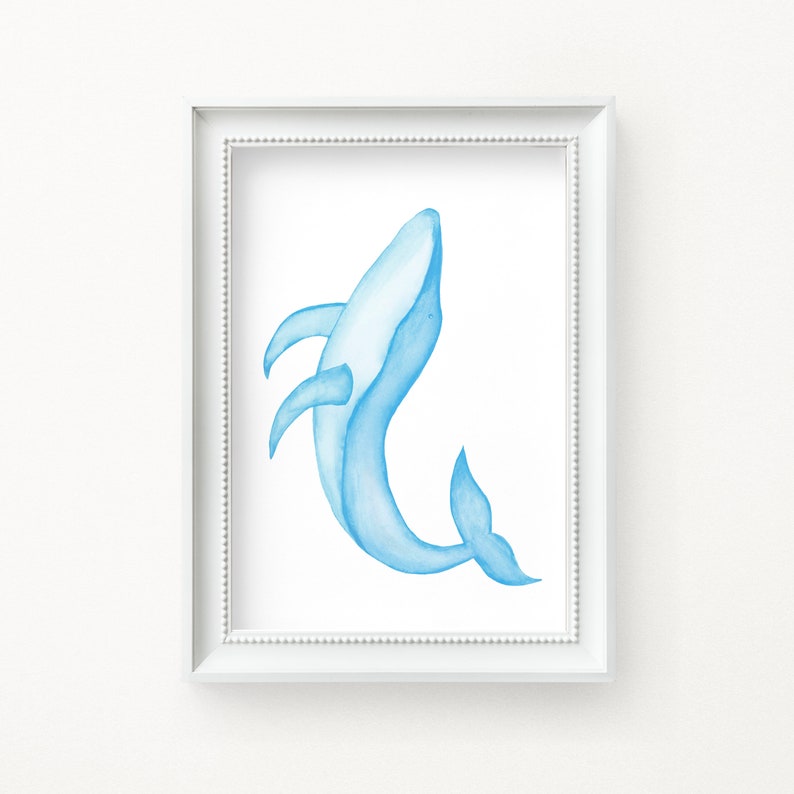 Printable Whale Wall Art Whale Wall Decor Whale Nursery Art - Etsy