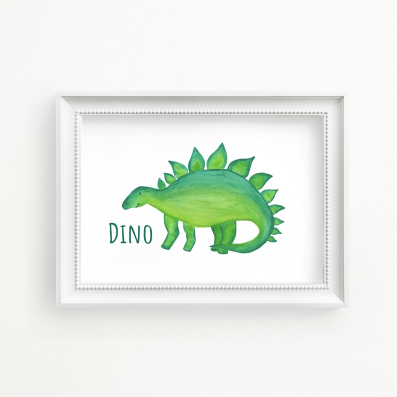 Printable Dinosaur Wall Art, Dinosaur Wall Decor, Dinosaur Nursery Art ...