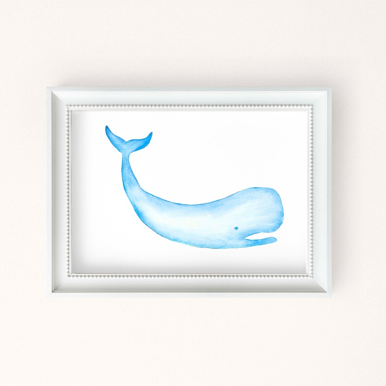 Printable Whale Wall Art Whale Wall Decor Whale Nursery Art - Etsy