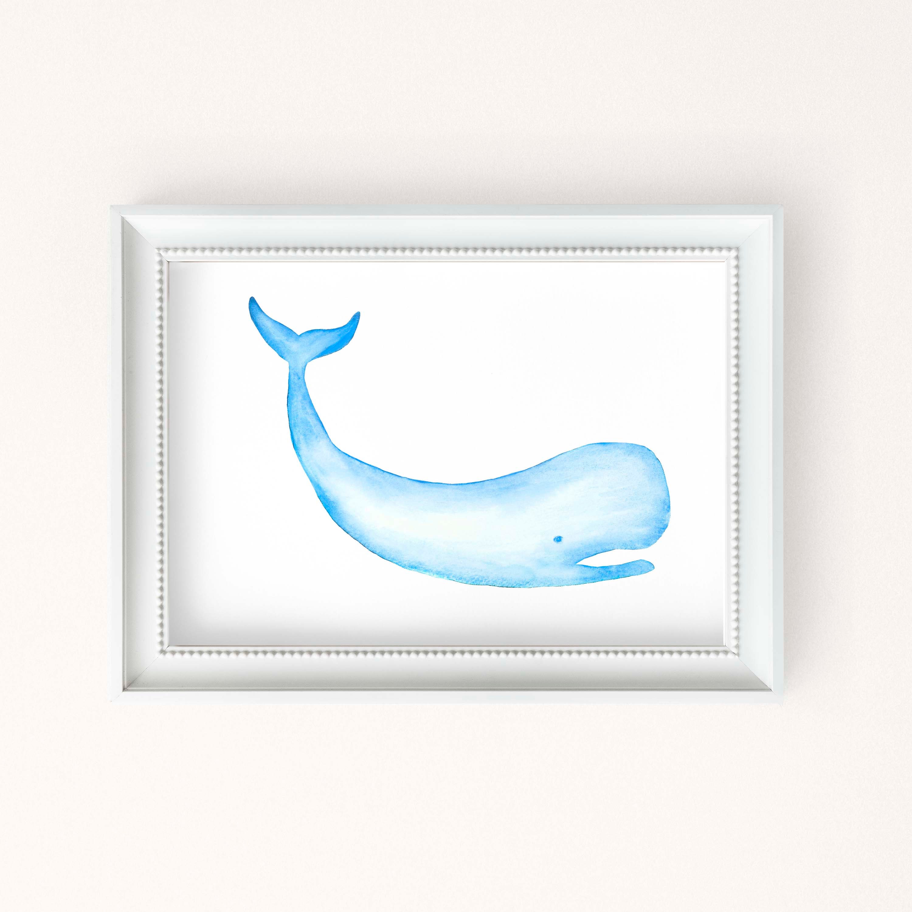 Printable Whale Wall Art Whale Wall Decor Whale Nursery Art - Etsy