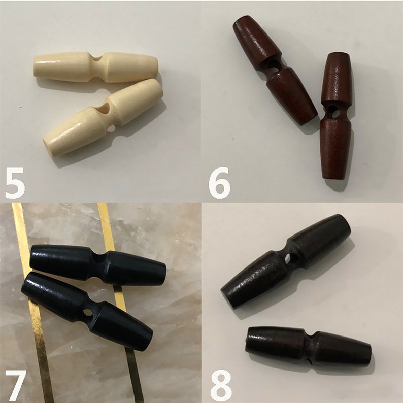Clothes Buttons 100 PCS Wooden Sweater Buttons Buy in Bulk Decorative Buttons Various Patterns Two Holes Assorted Buttons