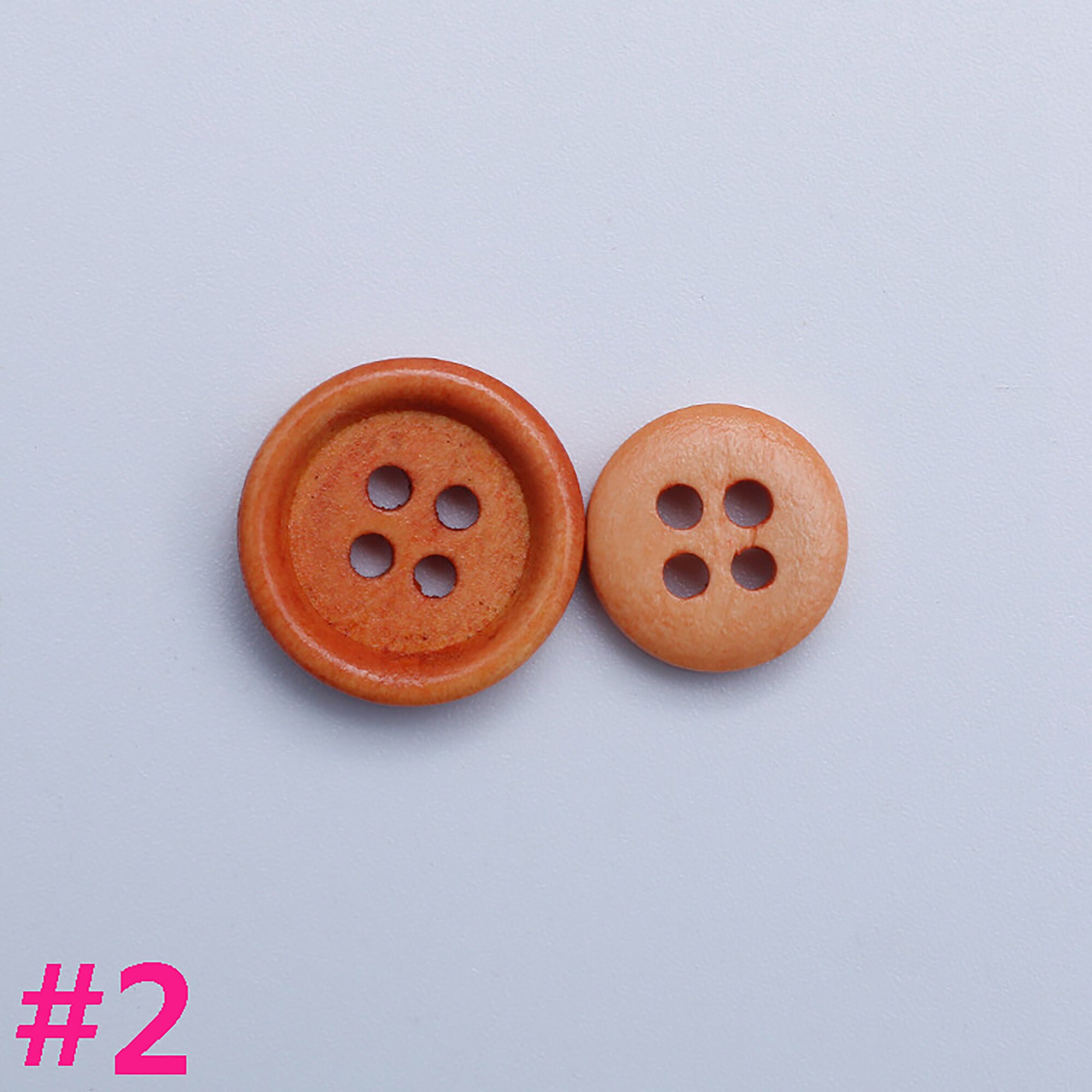 200 botones redondos de madera PCS comprar a granel cuatro | Etsy