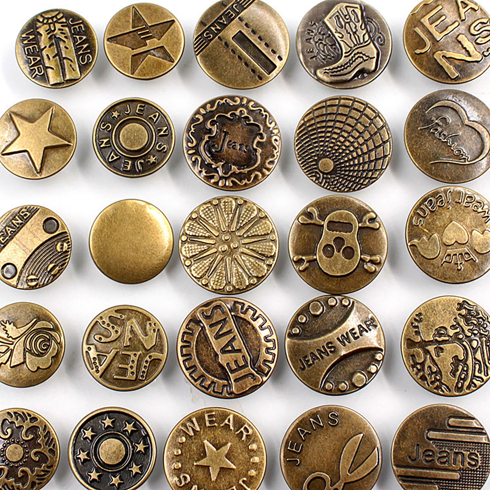30 PCS Retro Style Bronze Buttons Assorted ButtonsVarious Etsy