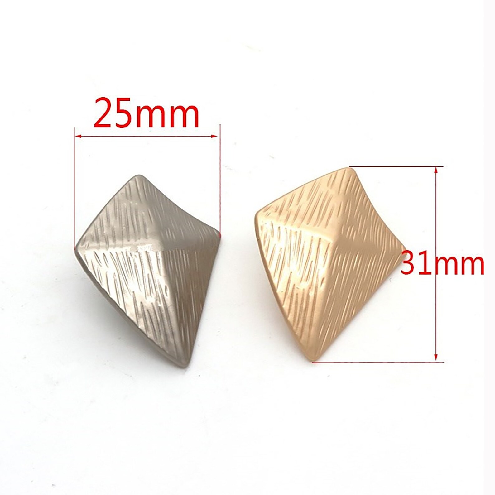 5 Pack Diamond Buttons High Grade Metal Button Classic Etsy