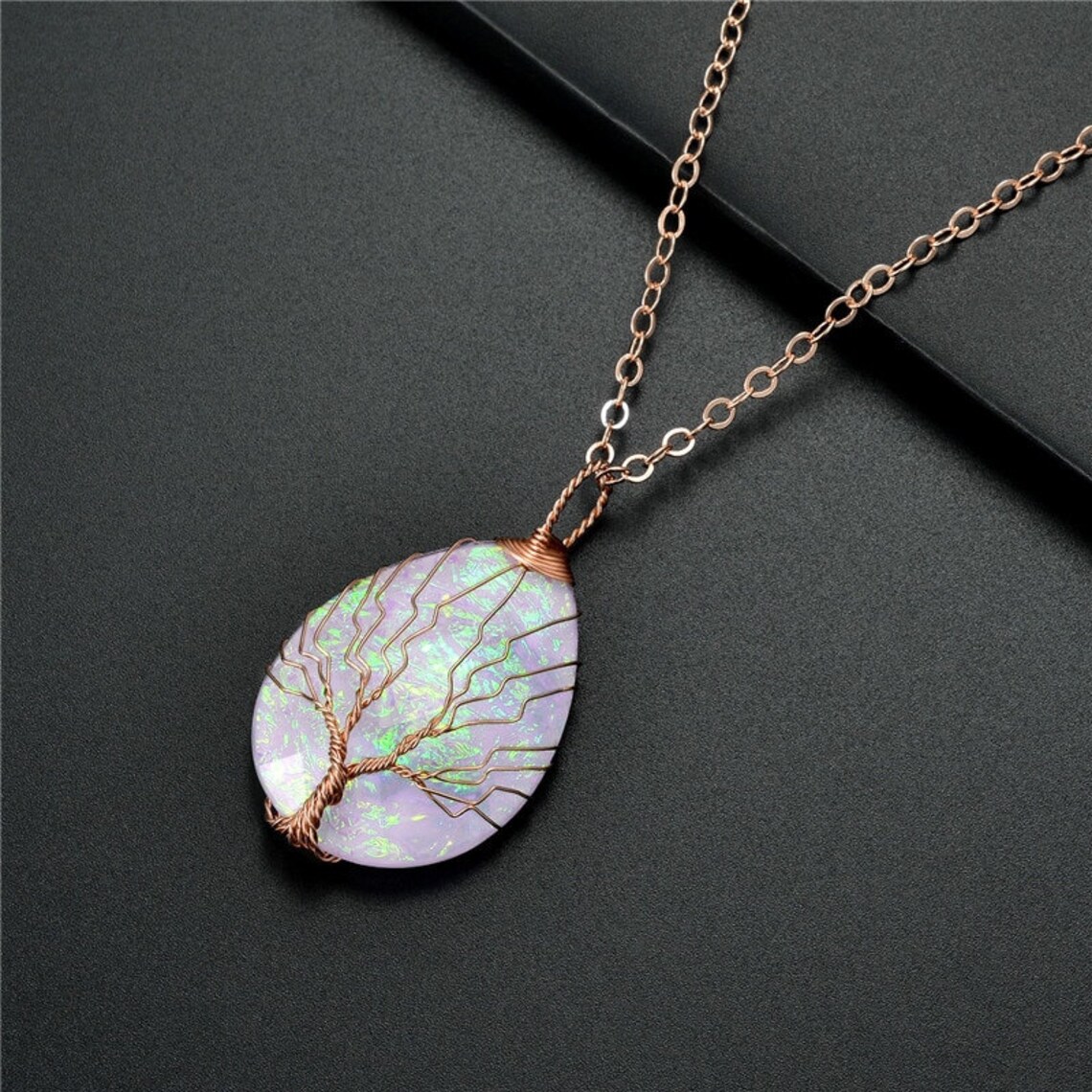 Tree of Life Necklace Resin Necklace Resin Jewelry Tree of Etsy