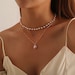 Double Layered Gold Pearl Necklace 