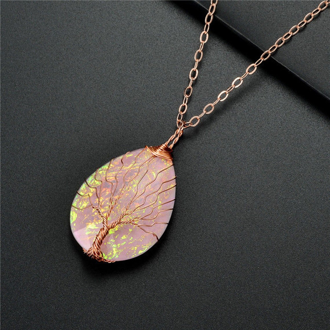 Tree of Life Necklace Resin Necklace Resin Jewelry Tree of Etsy
