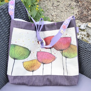 Maxi-Baumwolltasche mit verstellbarem Schultergurt