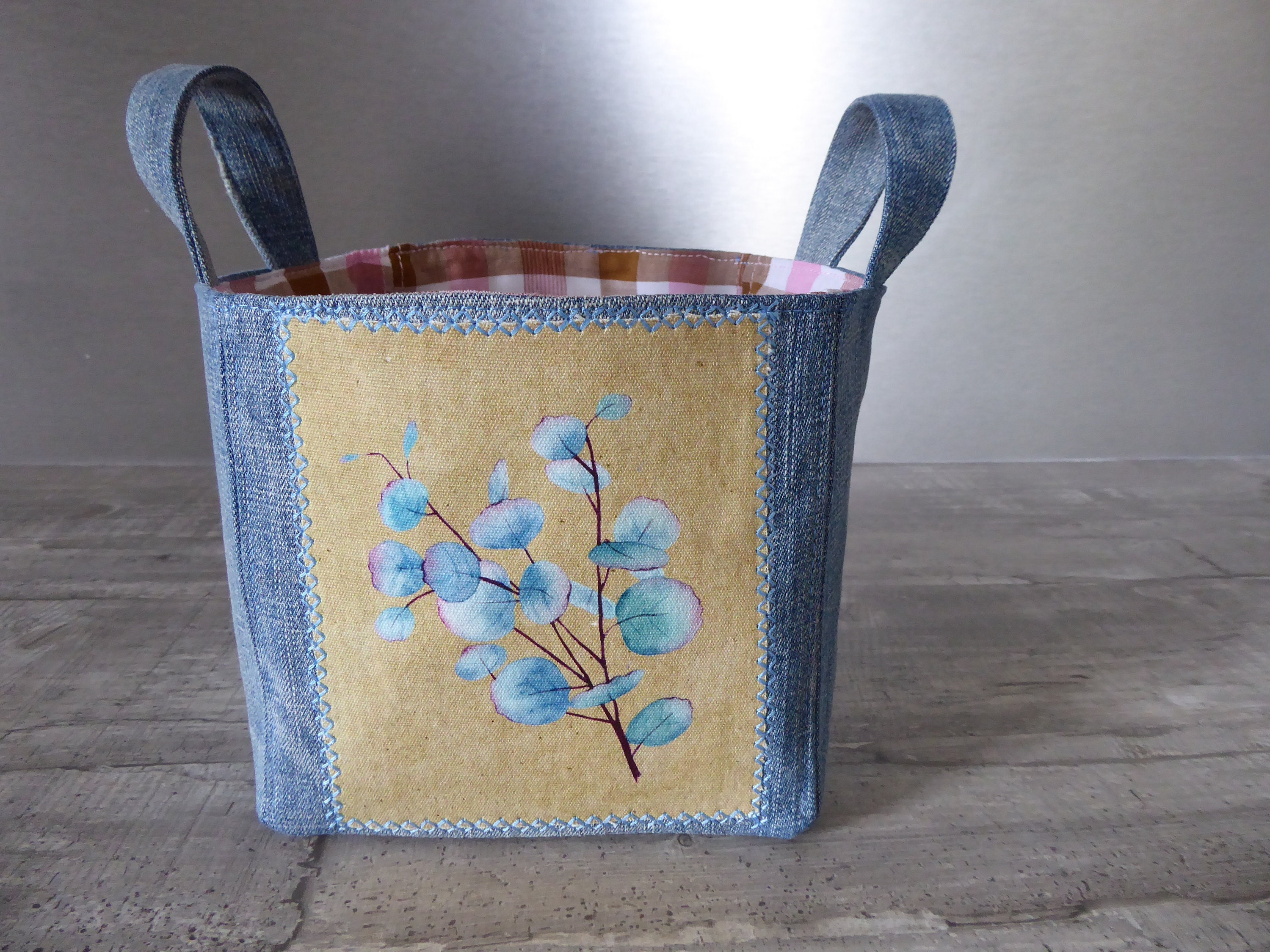 Cesta de almacenamiento de telas | Etsy