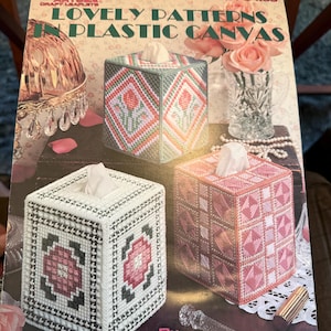 Lovely Patterns in Plastic Canvas Tissue Box Covers Paperback Booklet