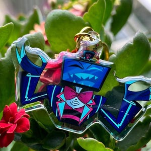 Vox, Lucifer & Alastor Hazbin Hotel Keychain - Perfect for fans! Enchanting design and decorative. Must-have for Hazbin Hotel enthusiast! image 11