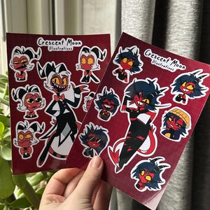 Helluva boss sticker sheet | Fizzarolli, Blitz, Stolas and baby's | Helluva boss Fan Merch | Waterproof | Bullet journal, laptop sticker afbeelding 8