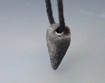 Ancient Fragment of Cimmerian Necklace of Nomads. Small Aroma Bowl from the Iron Age. Bronze Amulet  6th-3th century BC