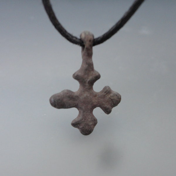 Medieval Orthodox Blooming Cross. Slavic Religious Necklace from the 12th-14th century AD