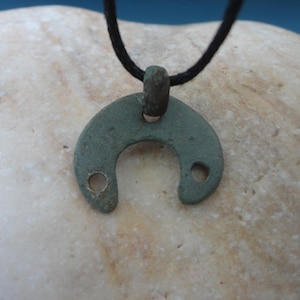 Medieval Authentic Pendant. Amulet of Fertility. Female Crescent of the Roman Era 4th-6th Centuries  AD