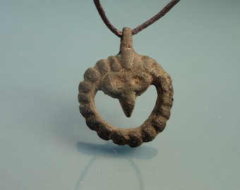 Ancient Medieval Slavic Amulet of Fertility. Amulet Yarilo. Pagan Necklace from the 11rd-13th century AD