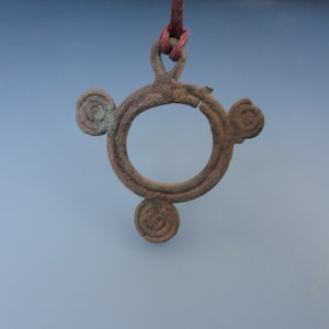 Authentic Cimmerian Amulet from the Iron Age. Ancient Artifact in Old Patina. Ancient Necklace from the 9th-5th centuries BC