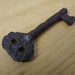 Antique Iron Key, Unusual Door Key, Amazing Key from the 18th century