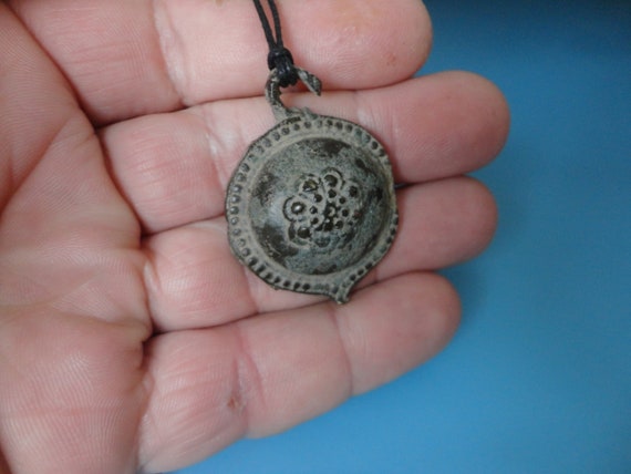 Medieval Oriental Amulet. Ottoman Artifact. Flowe… - image 4