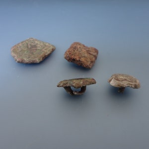 Ancient Three Brooches for Attaching Belt. Artifacts of Slavic Type 12-13th century AD image 7