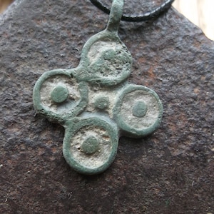 Ancient Christian Pendant. Christian Authentic Relic. Medieval Protection Necklace 11th-13th century AD