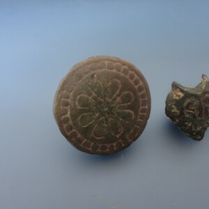 Ancient Three Brooches for Attaching Belt. Artifacts of Slavic Type 12-13th century AD image 4