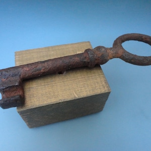 Antique iron key from the end of the 19th century