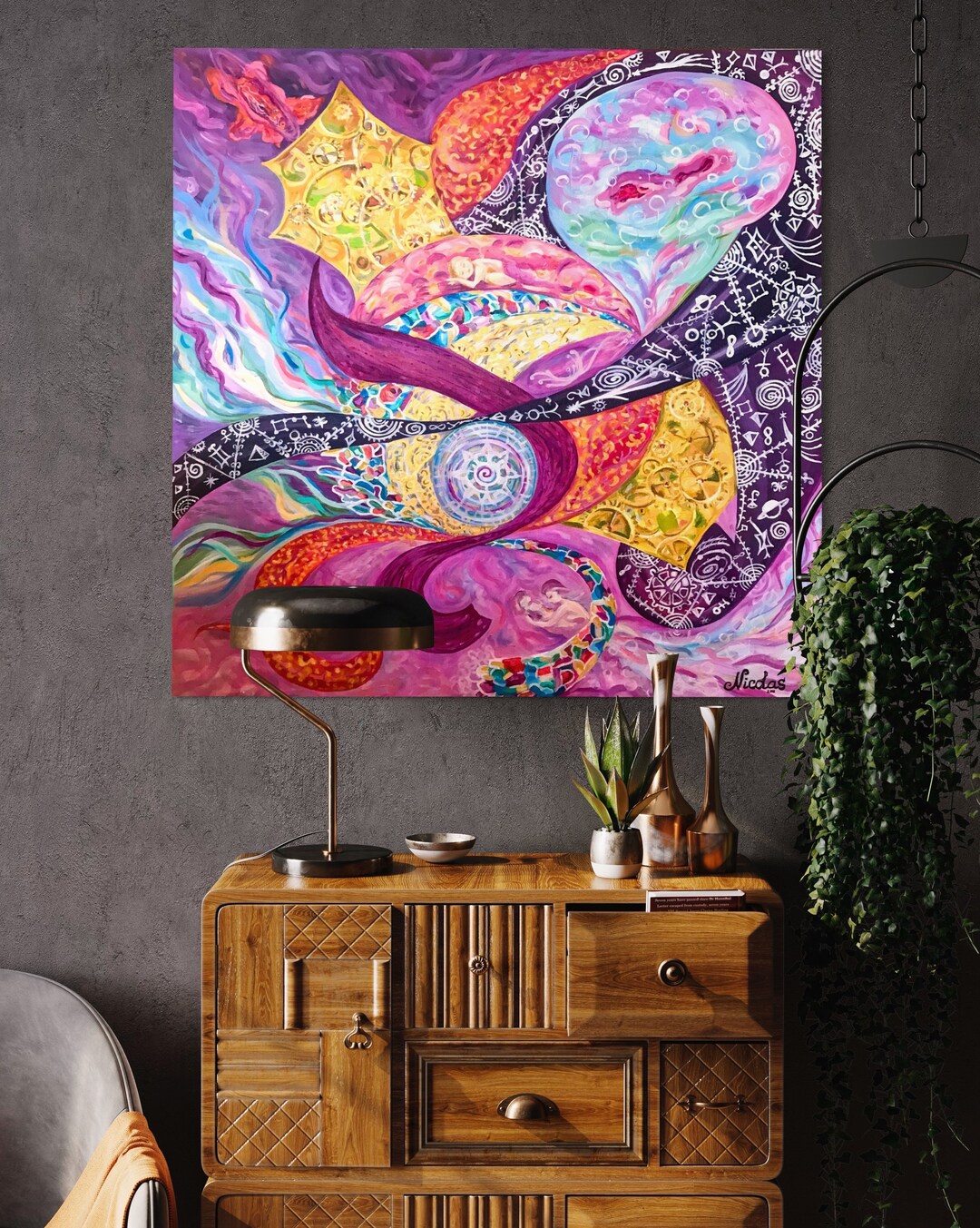 Enigma of Creation, Abstract Oil Painting, #abstract #painting #space # ...