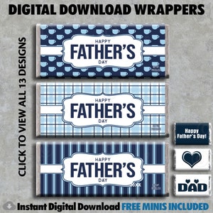 DIGITAL Father's Day Download Candy Bar Wrapper Printable - Etsy