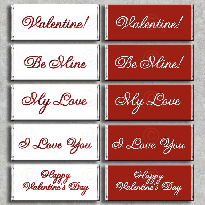 Digital Download Printable HAPPY VALENTINE'S Day Emailed - Etsy