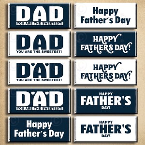 DIGITAL Father's Day Download Candy Bar Wrapper Printable - Etsy