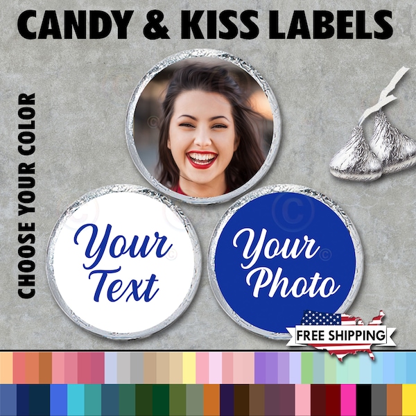 Hershey Kiss Label Etsy