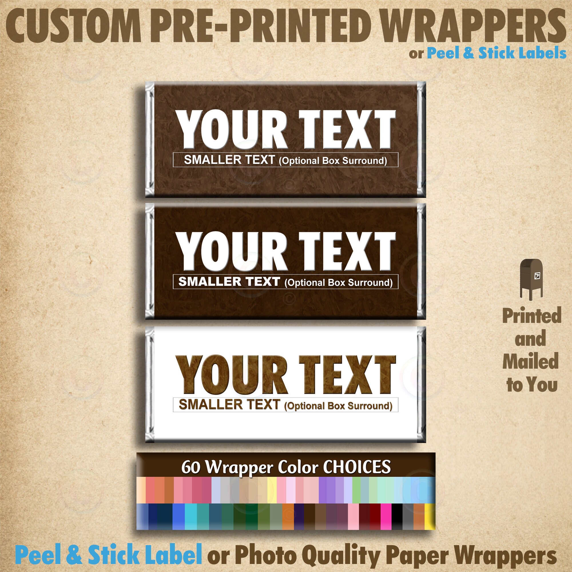 Avery candy wrapper labels