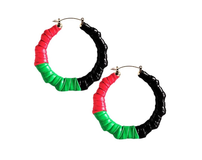 Black History Earrings | Culture Hoops | Juneteenth Pride | BLM | Handmade with Pride Black and Solidarity | These earrings are a rare find.