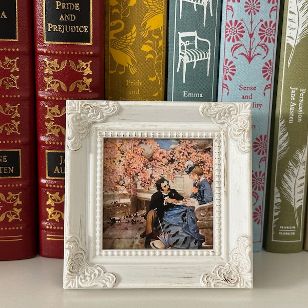 Little Women / Amy and Laurie - vintage illustration high quality print in picture frame