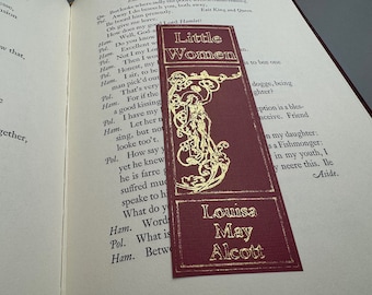 Little Women by Louisa May Alcott - gold foil bookmark