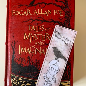 Quoth the Raven “Nevermore”- Edgar Allan Poe Bookmark/ Mother’s Day/ Father’s Day/ Birthday/ Book lovers/Valentine’s Day gift/ Christmas