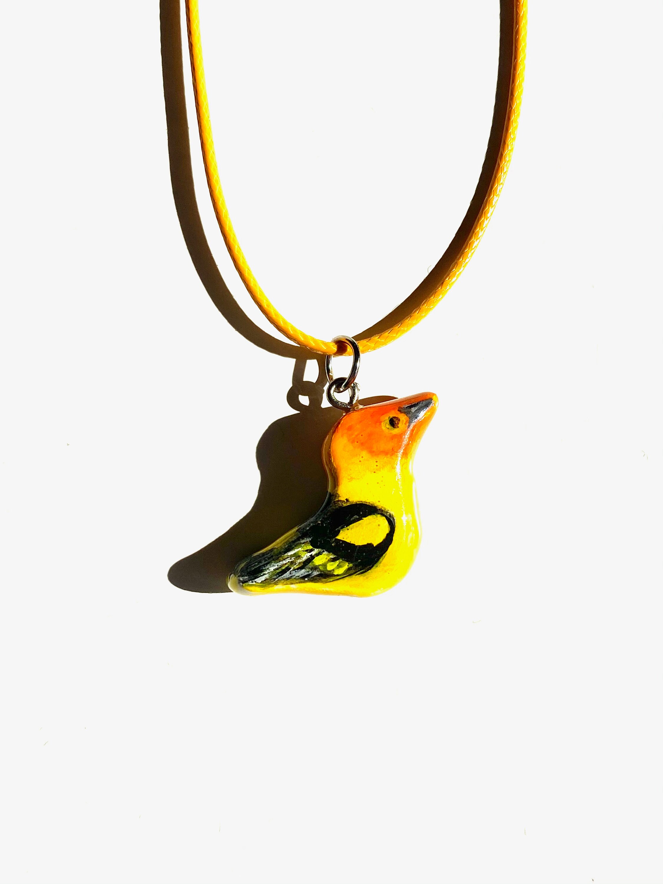 Polymer Clay Bird Necklace /Gift for her/ Mothers Day/ Etsy
