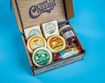 Cheese Brothers Charcuterie Gift Box | Made in Wisconsin | Assorted Cheeses, Artisan Jam and our Barron County Summer Sausage