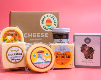 Cheese Bros. "Have a Cheesy Easter" Gift Box | Fresh from Wisconsin | Host Easter Brunch, Dinner and Gatherings