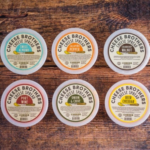 Cheese Bros. | Variety Pack Cheese Spread | Crafted in Wisconsin | 6 ...