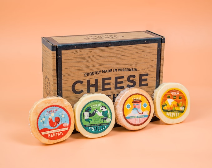 Cheese Brothers Wisconsin Cheese Sampler Gift Pack |  Great Gifting Idea for Cheese Lovers, Foodies and Hosts