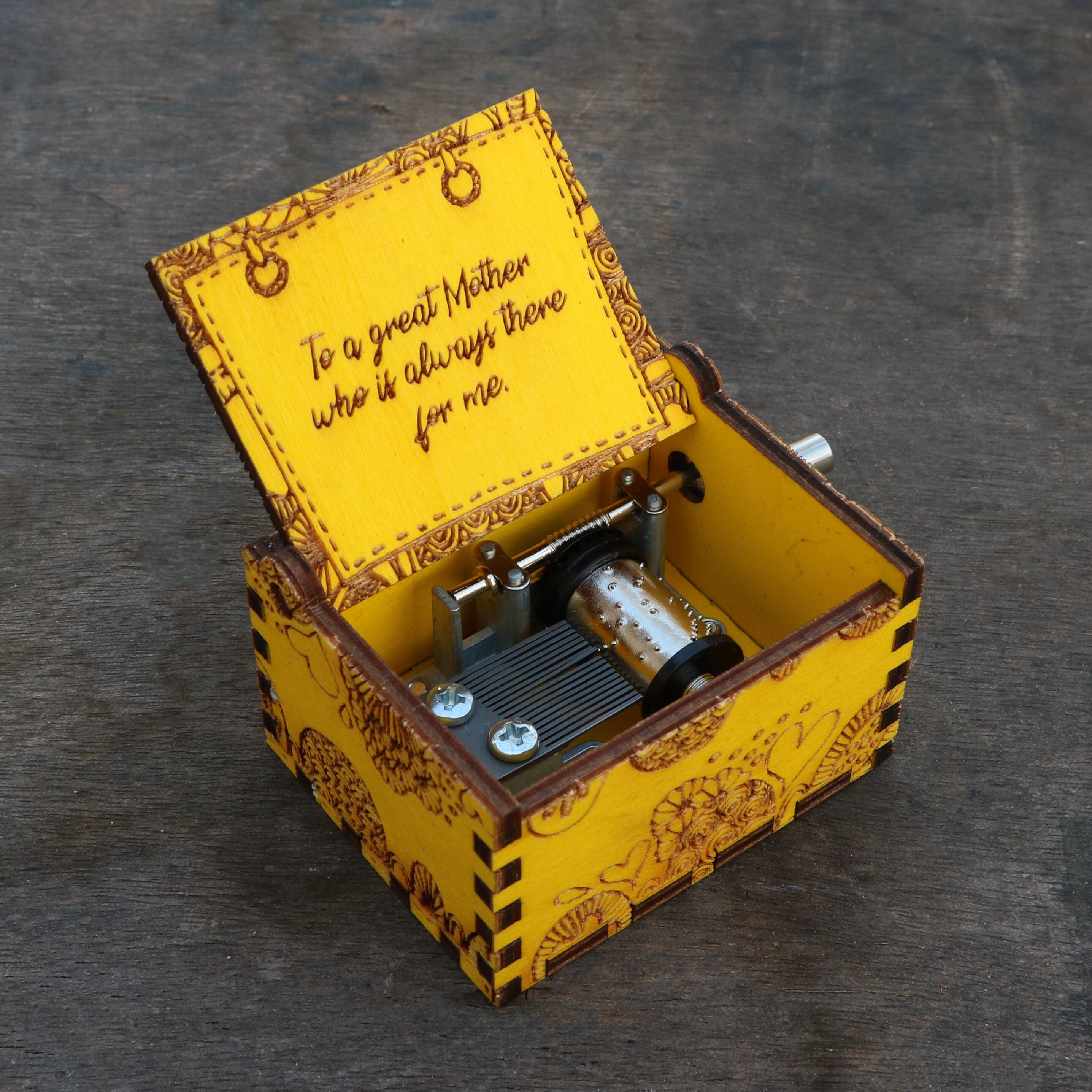 Custom Music Box Birthday Wishes Valentine's Day Gift Etsy