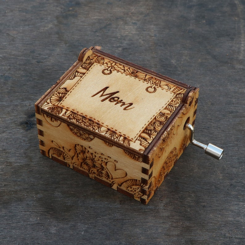 Custom Music Box Birthday Wishes Valentine's Day Gift Etsy